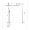 Sistema doccia 8921C Basic con termostato SEDAL