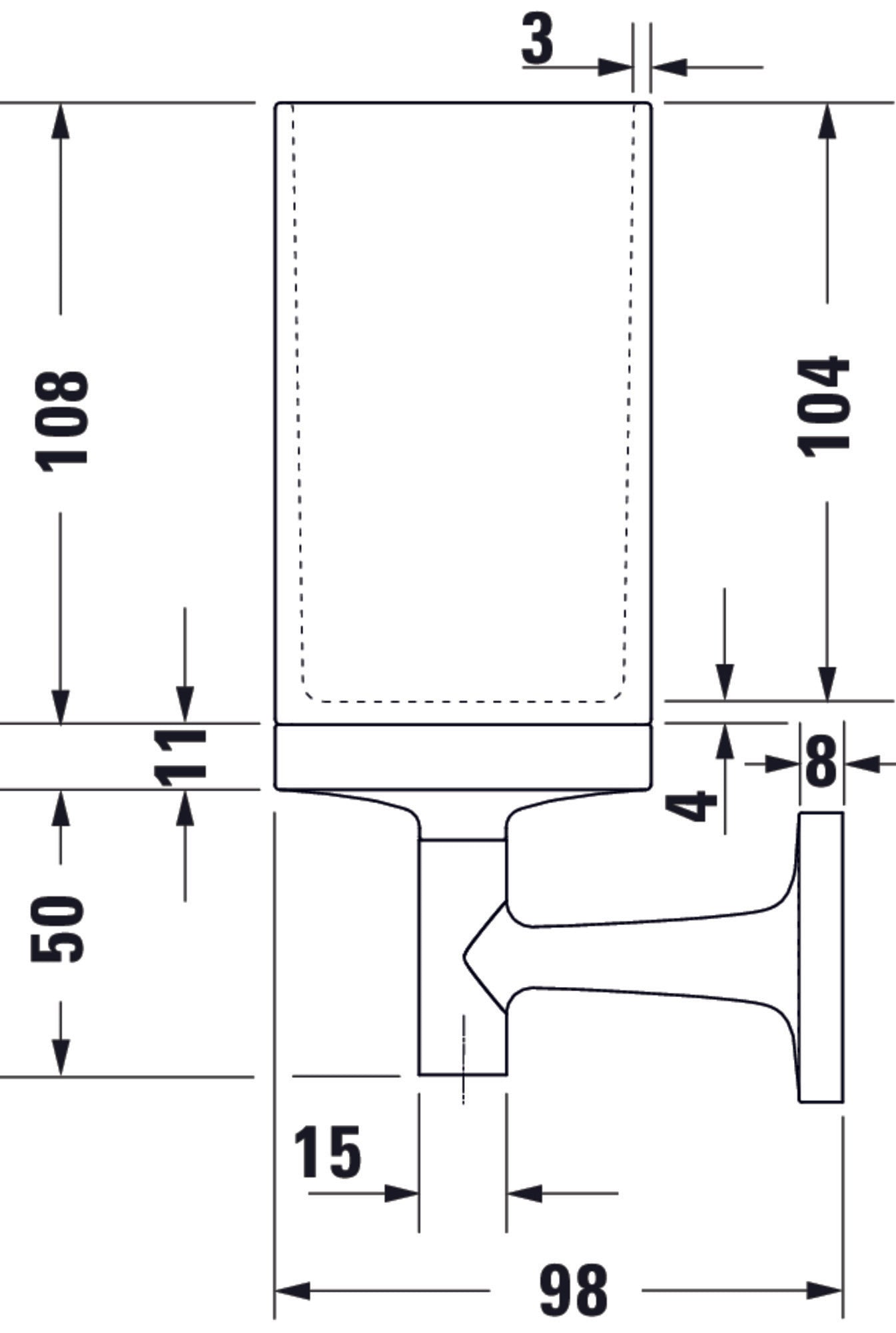 Duravit Starck T bicchiere porta spazzolino