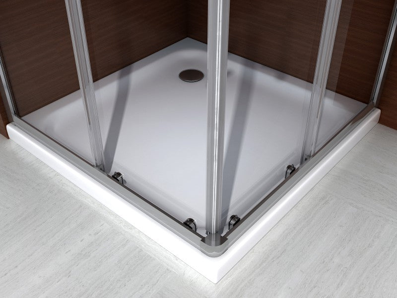 Cabina doccia angolare rivestimento NANO   - 90 x 90cm - 6mm - senza piatto doccia