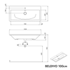 Lavabo Duravit con mobiletto BELDIVO 100 cm