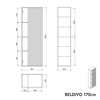 Pensile alto BELDIVO 170 cm