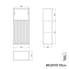 Set di mobili da bagno BELDIVO 60 cm con lavabo