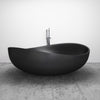 Vasca da bagno freestanding in Solid Stone, "WAVE "