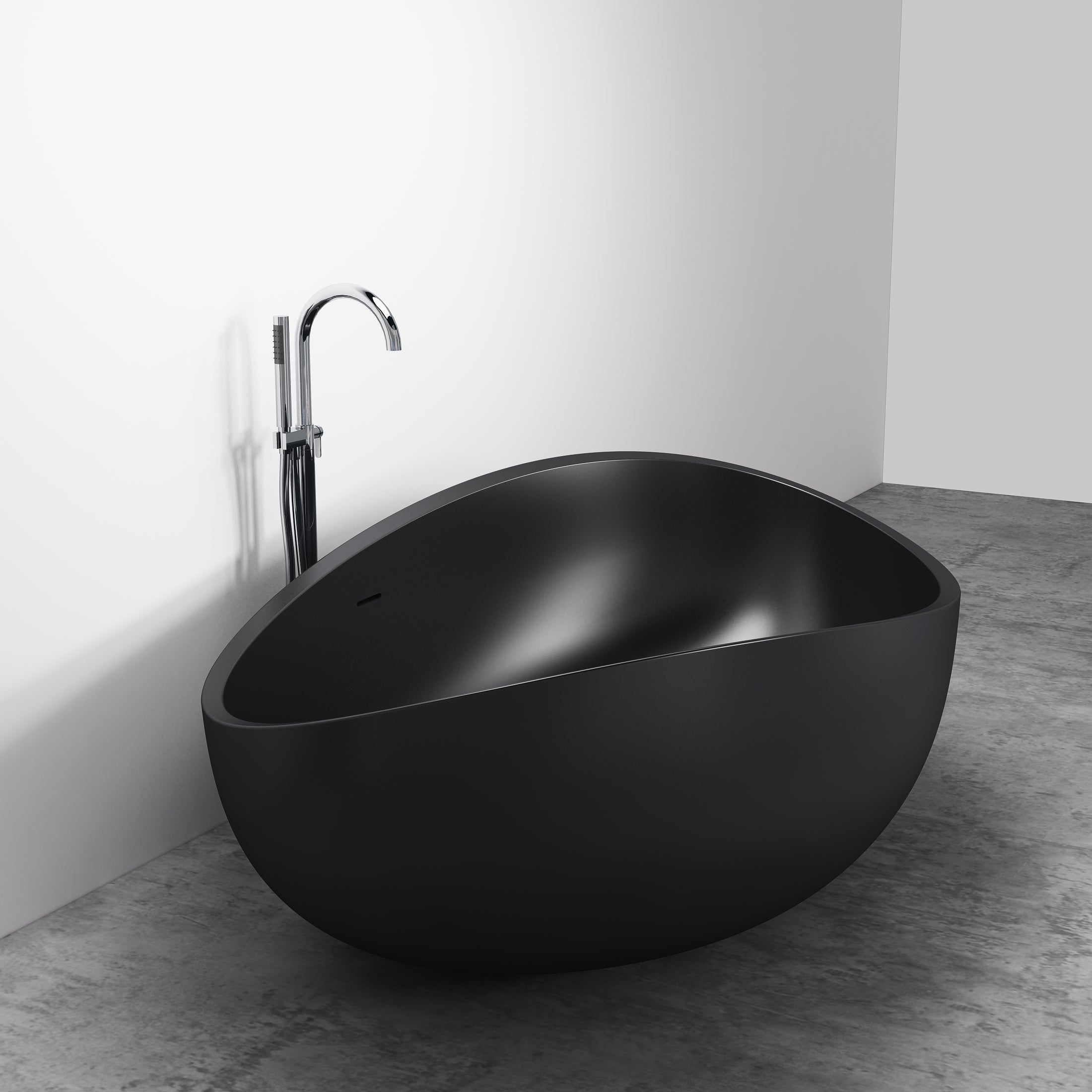 Vasca da bagno freestanding in Solid Stone, 