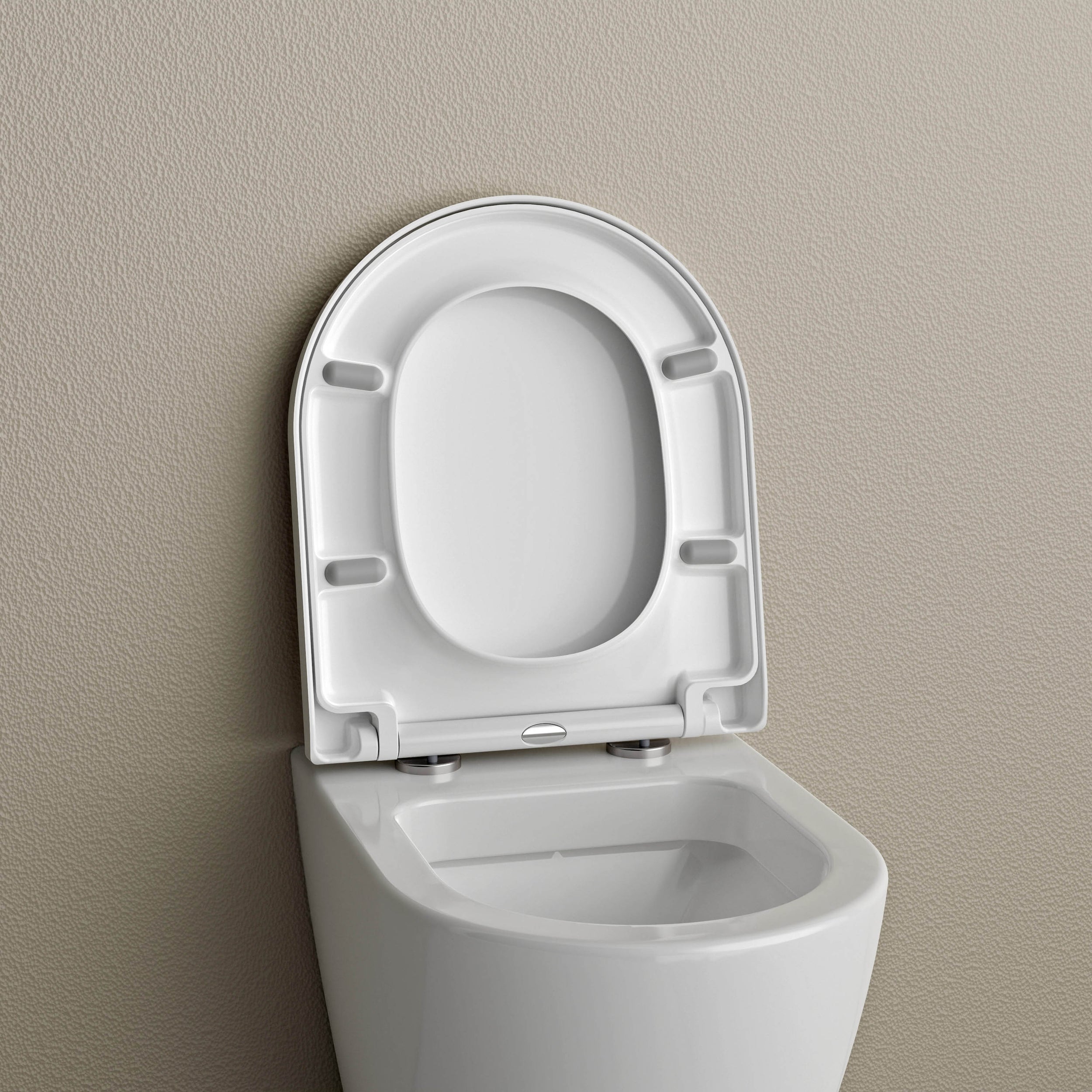 Sedile WC Coperchio WC con chiusura ammortizzata Coperchio di ricambio U1009