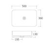 Lavabo da appoggio KW6127