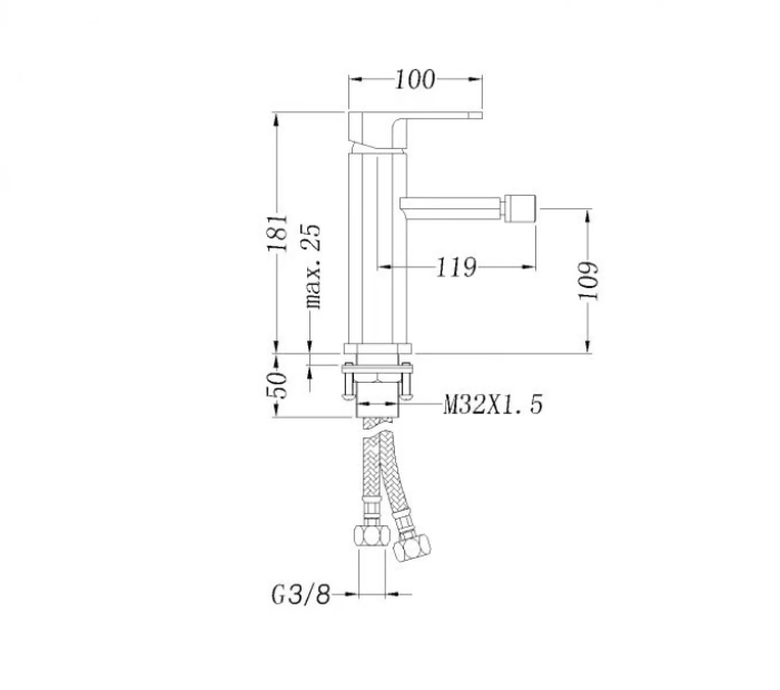 Rubinetto per bidet 1238C