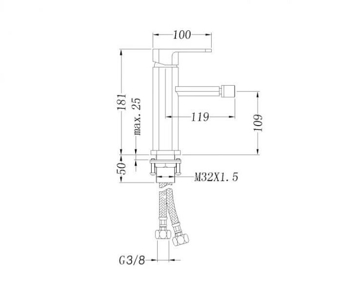Miscelatore bidet 1238C