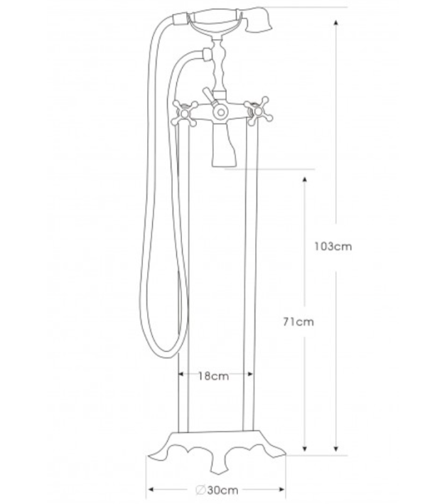 Miscelatore per vasca da bagno 1414