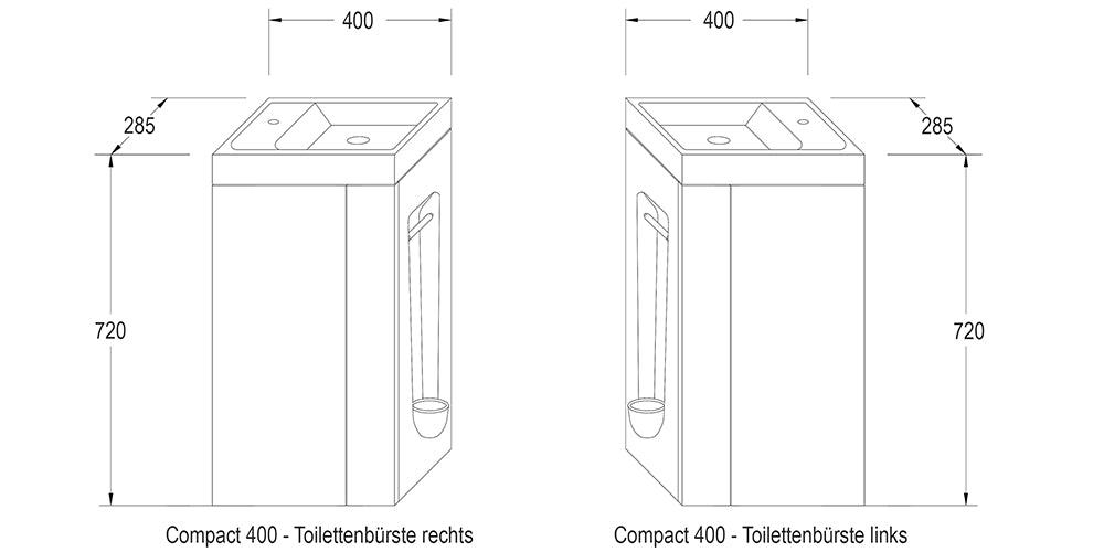Set di mobili da bagno Compact 400