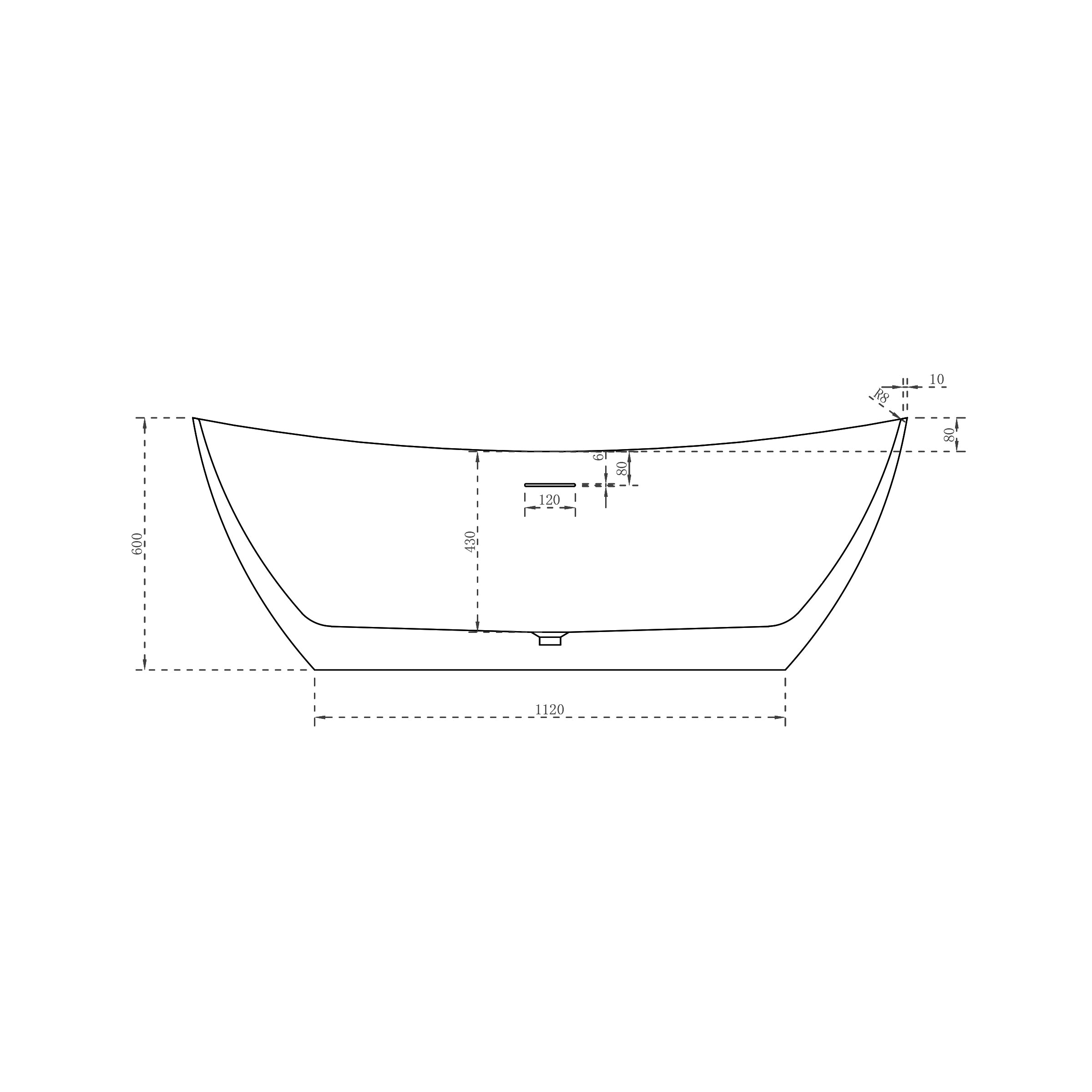 Vasca da bagno freestanding DALIA Acrylic