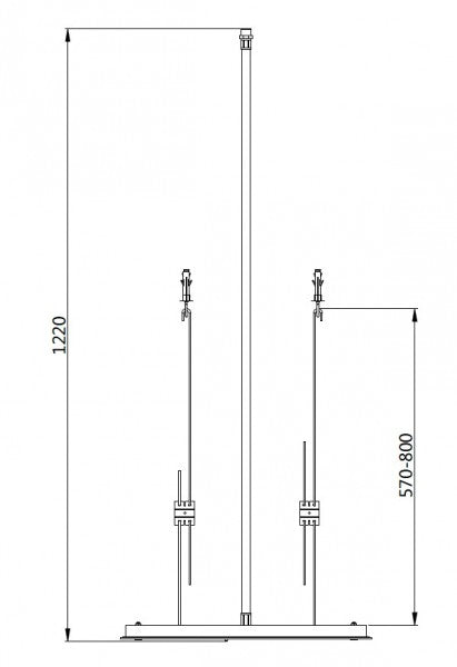 Soffione doccia quadrato DPG5005