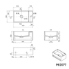 Lavabo a parete PB2077 in fusione minerale