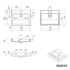 Lavabo a parete Lavabo da appoggio BS6049