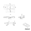 Lavabo a parete PB2049 in fusione minerale