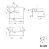 Lavabo sospeso PB2158 in fusione minerale
