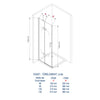 Doccia angolare con porte a battente DX407