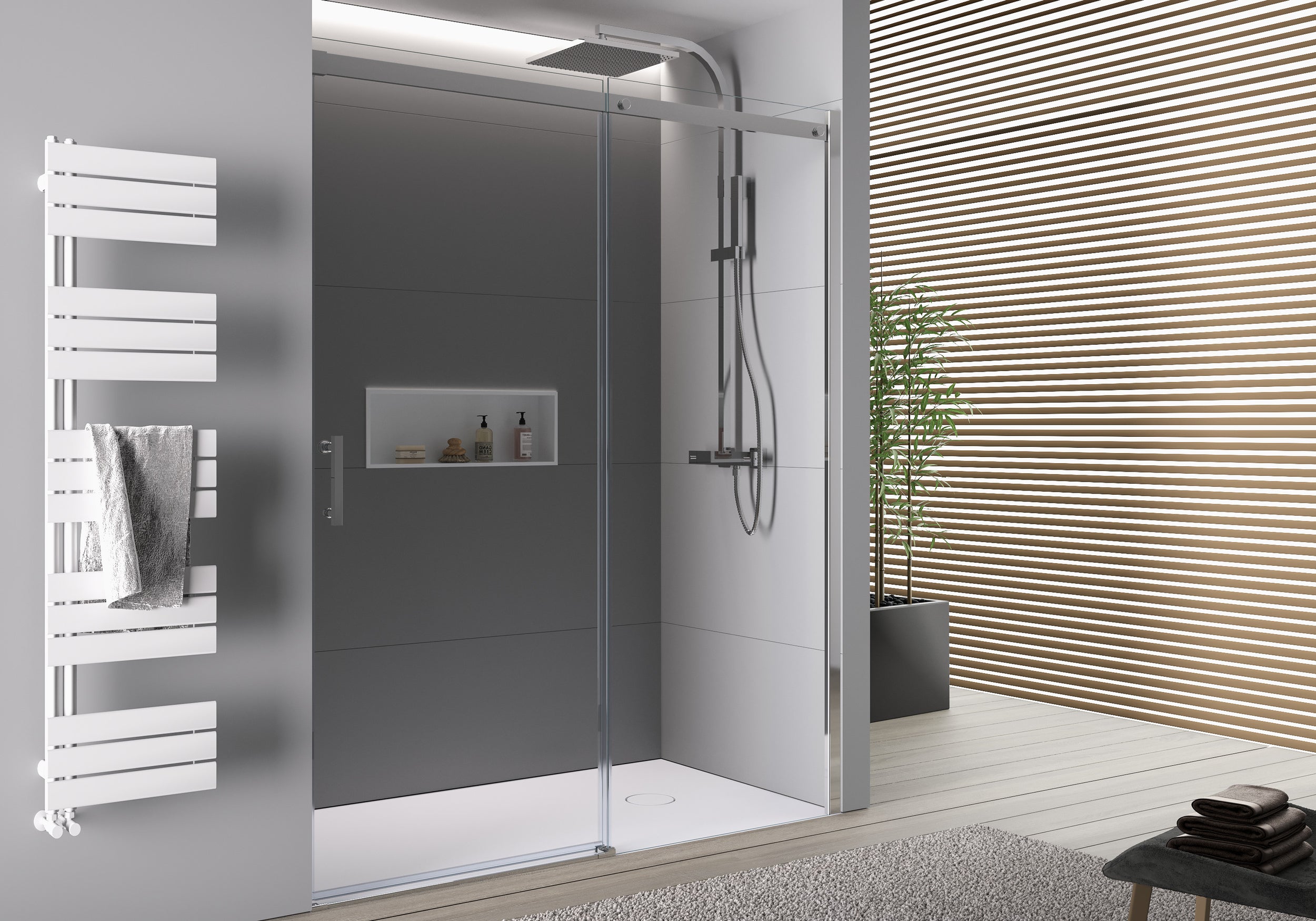 Doccia a incasso con porta scorrevole DX806A FLEX