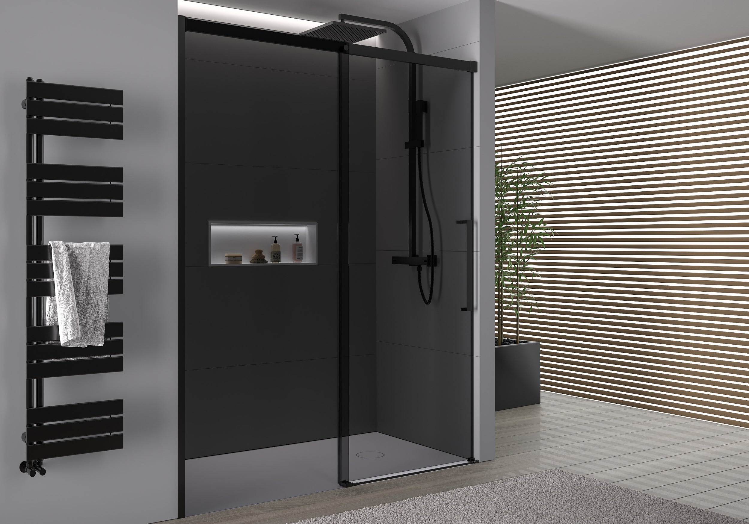 Doccia a incasso con porta scorrevole Soft-Close DX906 FLEX