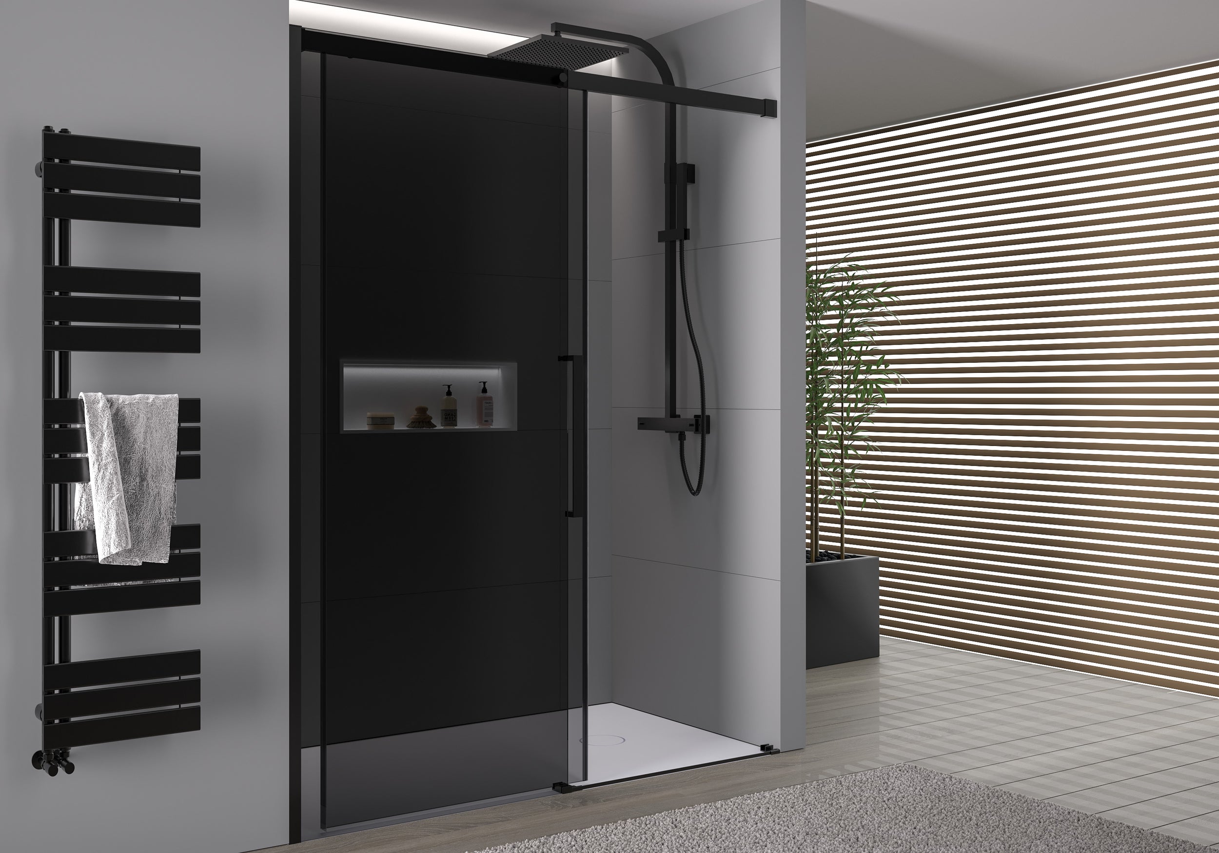 Doccia a incasso con porta scorrevole Soft-Close DX906 FLEX