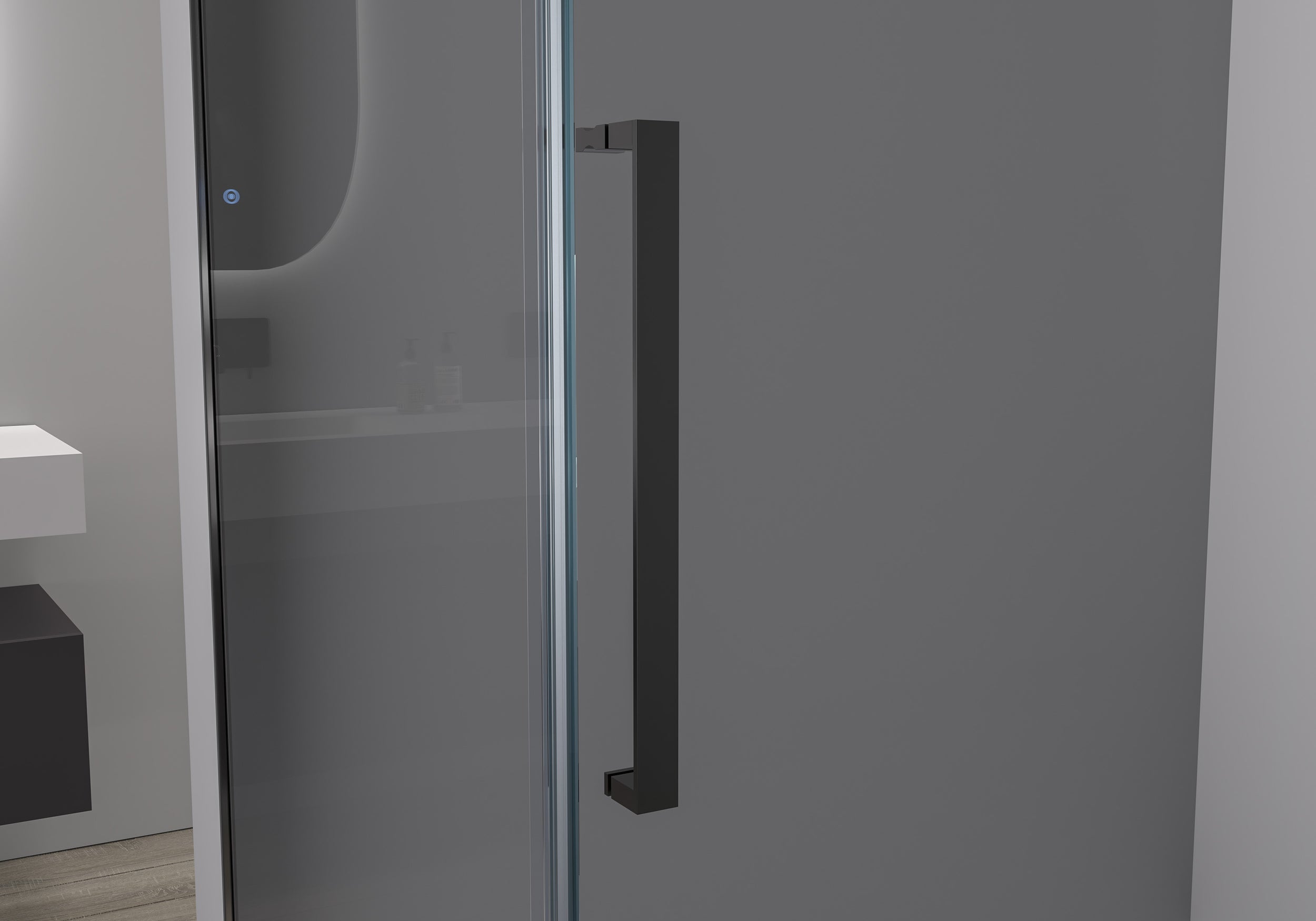Doccia ad angolo con porta scorrevole Soft-Close DX906 FLEX