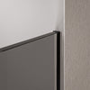 Cabina doccia 10 mm in vetro grigio nano EX102 - 2 pareti in vetro con profilo in acciaio inox cromato - larghezza selezionabile