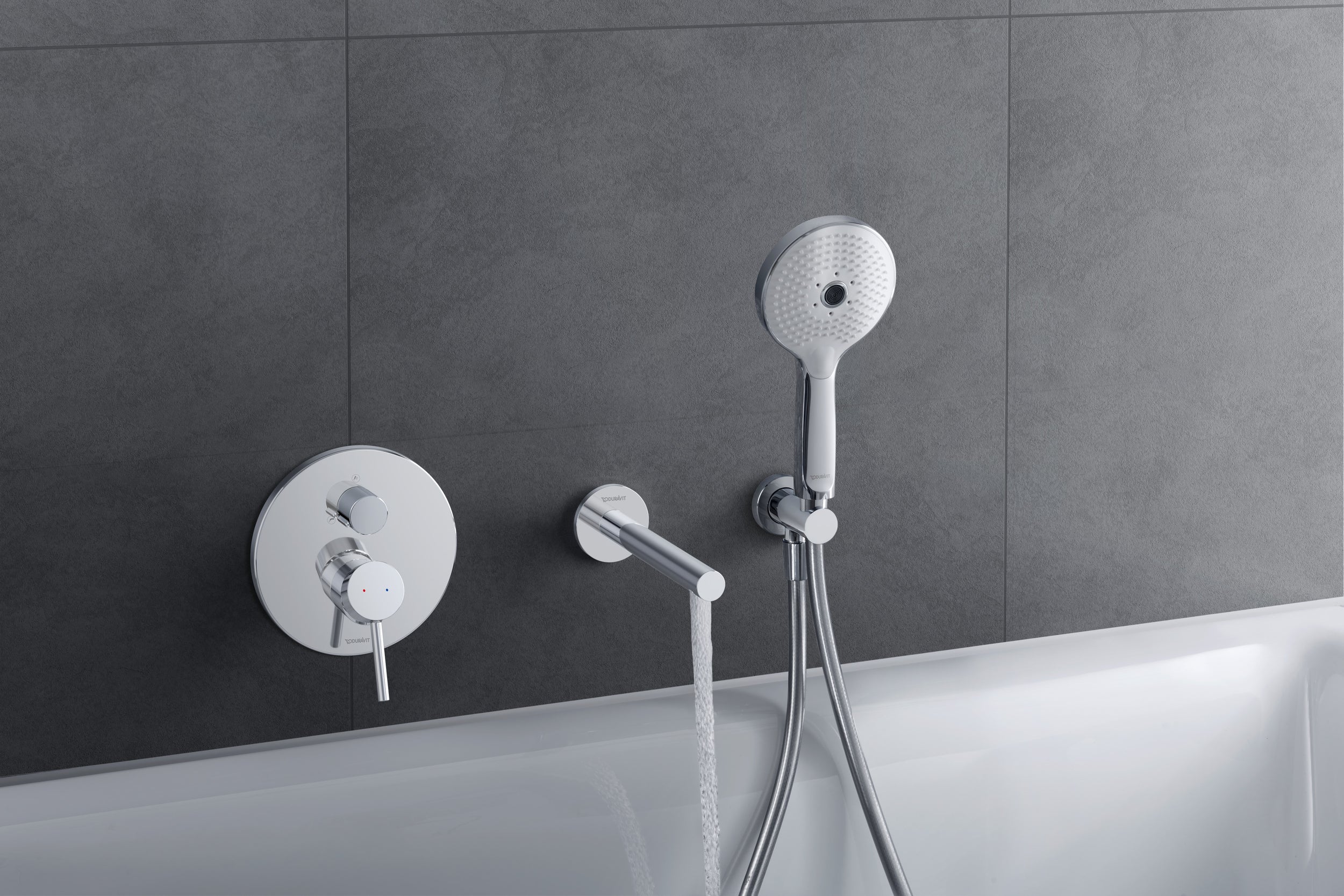 Miscelatore monocomando da incasso per vasca Duravit Circle