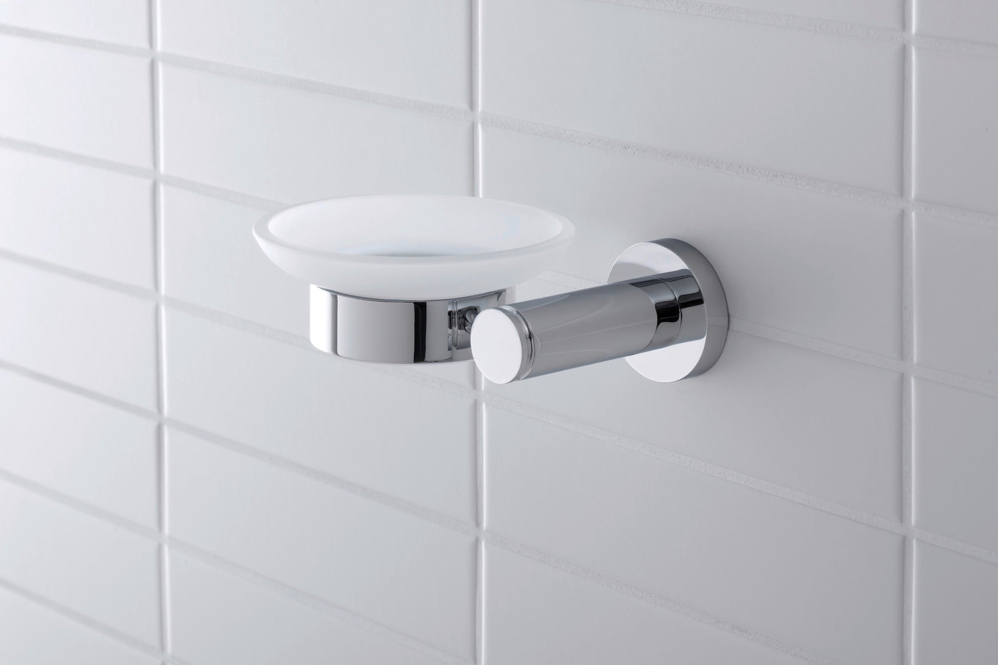 Duravit D-Code portasapone Ø10 cm per 1 sapone