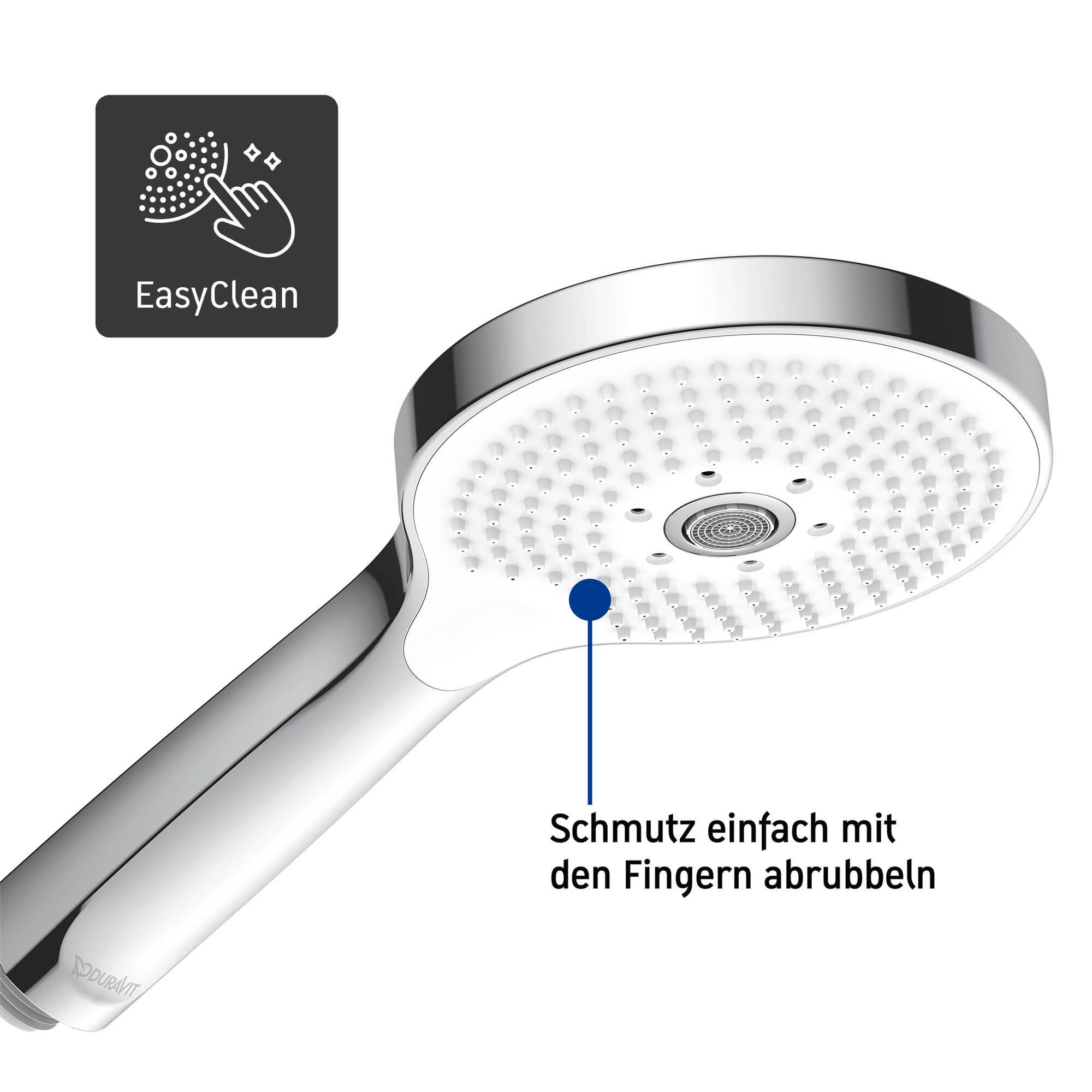 Duravit sistema doccia con termostato e mensola in vetro