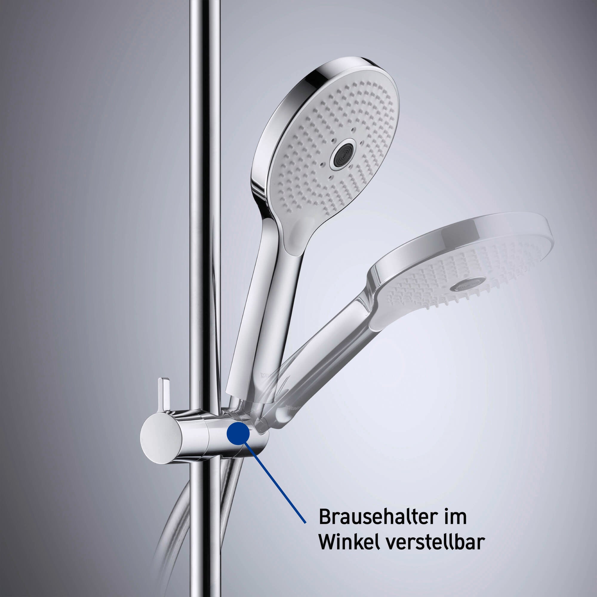 Duravit sistema doccia con termostato e mensola in vetro