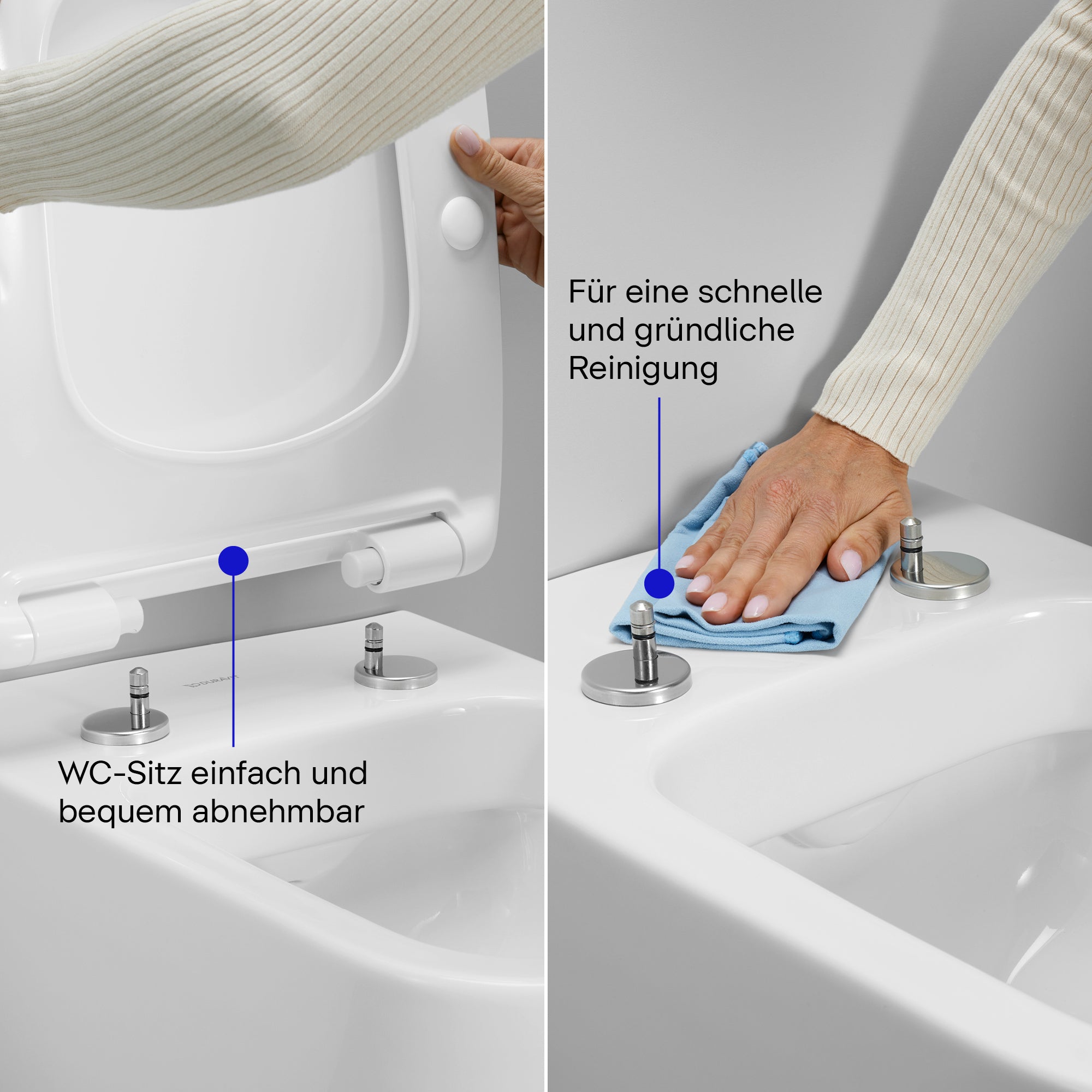 Copriwater universale Duravit Univavo con chiusura ammortizzata