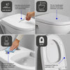 Copriwater universale Duravit Univavo con chiusura ammortizzata, ovale 