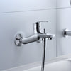 Duravit DuraVelez, miscelatore per vasca da bagno, esterno, 2 utenze, cromo