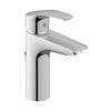 Miscelatore per lavabo Duravit DuraVelez, con funzione FreshStart a risparmio energetico, 18,7 cm (misura M), cromo - con scarico a scomparsa