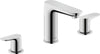 Miscelatore Duravit Wave a 3 fori per lavabo con scarico push-open pop-up - colore selezionabile