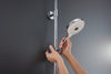 Sistema doccia Duravit con termostato e ripiano in vetro