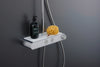 Duravit sistema doccia con termostato e mensola in vetro