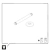 Braccio doccia universale Duravit 200 mm, montaggio a soffitto - colore selezionabile