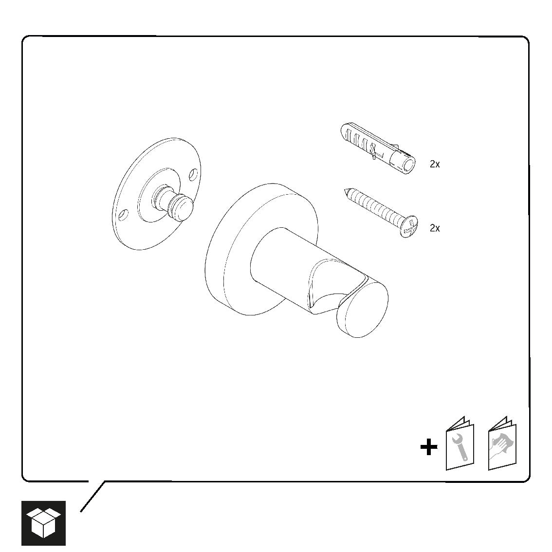 Supporto doccia universale Duravit