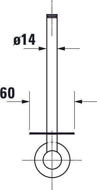 Duravit D-Code portarotolo di riserva per 1 rotolo