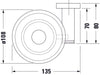 Duravit D-Code portasapone Ø10 cm per 1 sapone