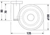 Duravit D-Code portasapone Ø10 cm per 1 sapone 