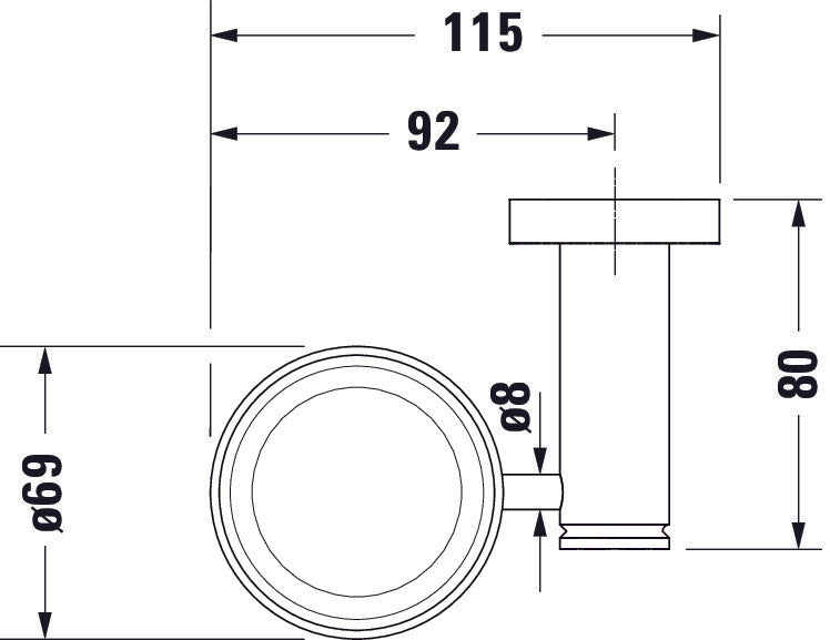 Duravit D-Code bicchiere portaspazzolino