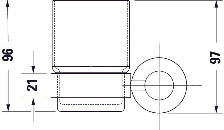 Duravit D-Code bicchiere portaspazzolino