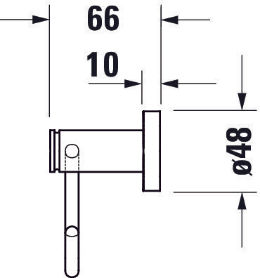 Duravit D-Code portarotolo per 1 rotolo