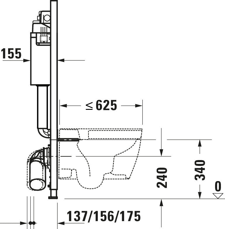 Elemento WC DuraSystem, Basic