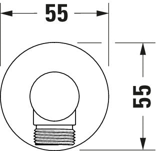 Duravit raccordo a muro universale