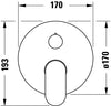 Duravit Wave miscelatore doccia monocomando da incasso