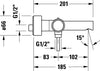 Duravit Circle miscelatore monocomando per vasca esterno