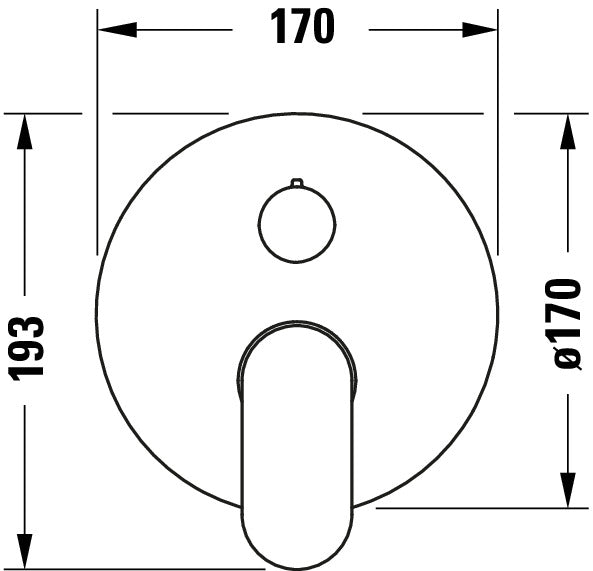 Duravit Wave miscelatore monocomando per vasca